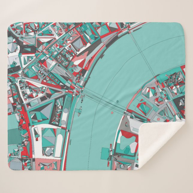 London-Stadt-Struktur-Karte Sherpadecke (Vorderseite (Horizontal))