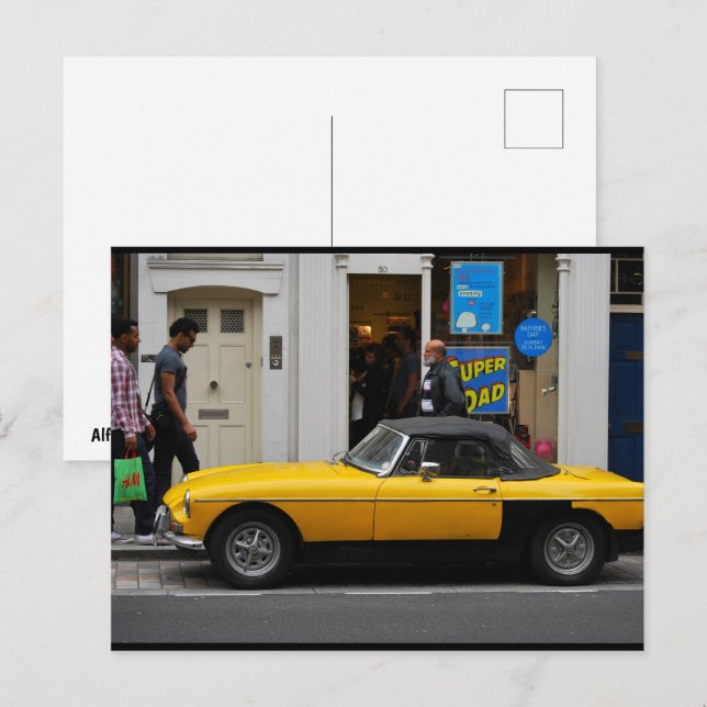 London Stil Postkarte (Vorne/Hinten)
