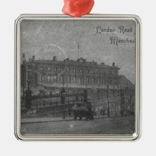 London-Straßen-Station, Manchester, c.1910 Ornament Aus Metall