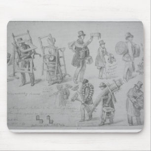 London-Straßenhändler, 1830-40 Mousepad