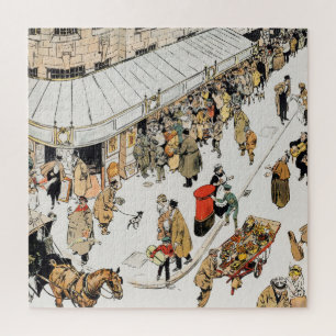 London Street, Line Up für West-End Theater Ticke Puzzle