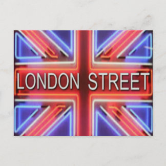 LONDON STREET POSTAL POSTKARTE