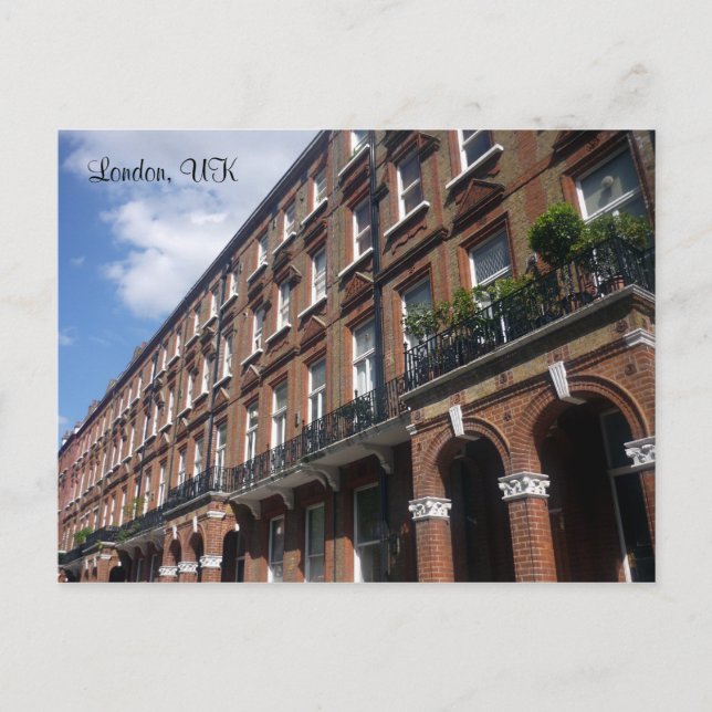 London Street Postkarte (Vorderseite)