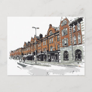 London Street Scene Postkarte