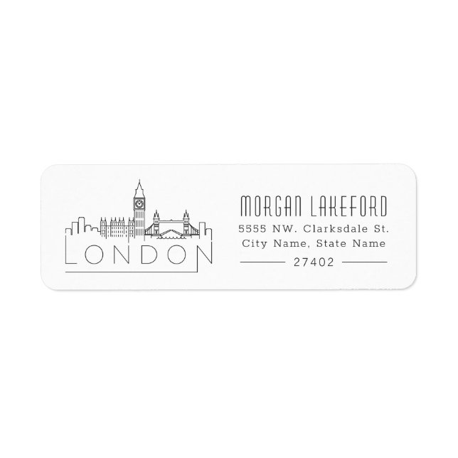 London Stylized Skyline | (Vorne)