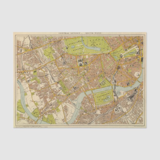 London-Südwesten Seidenpapier (Vorderseite)