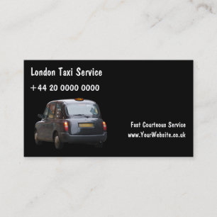 London-Taxi-Geschäftskarten Visitenkarte