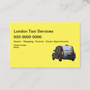 London-Taxi-Service Visitenkarte