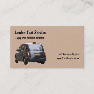London-Taxi-Visitenkarten Visitenkarte