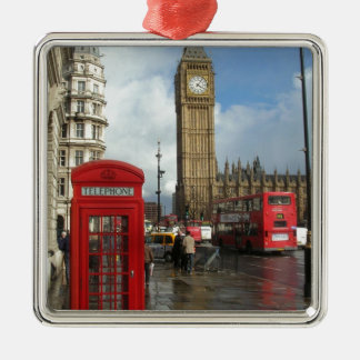 London-Telefonkasten u. Big Ben (St.K) Ornament Aus Metall