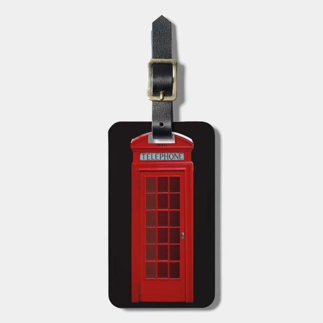 London-Telefonzelle Gepäckanhänger (Vorderseite vertikal)