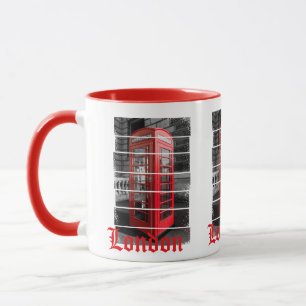 London Telefonzelle Vintage Souvenir Tasse