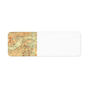 London Thames Vintage Karte