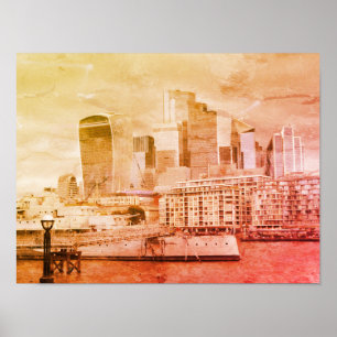 London - The City Poster