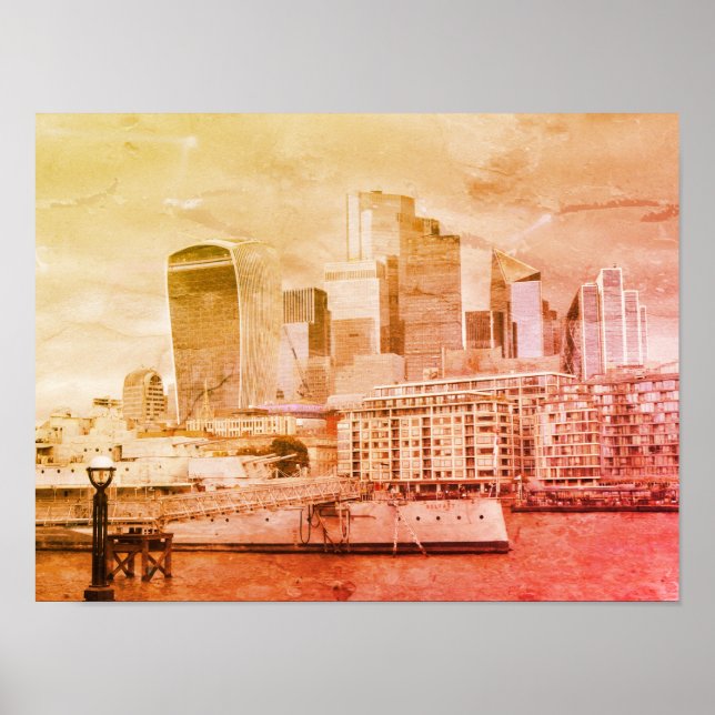 London - The City Poster (Vorne)