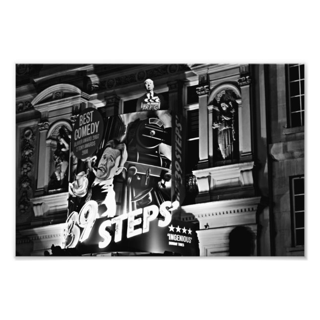 London Theater Piccadilly (1843 B&W) Fotodruck (Vorne)