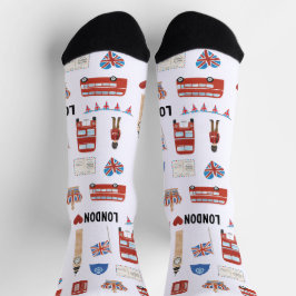 London Theme Crew Socks | Geschenk für Reisende Socken