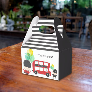 London Theme Red Double-Decer Bus Kids Party Geschenkschachtel