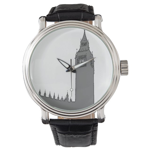 London Themed Big Ben Watch Armbanduhr (Vorderseite)