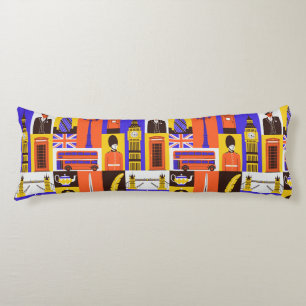 London Themed Body Pillow Seitenschläferkissen