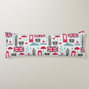 London Themed Body Pillow Seitenschläferkissen