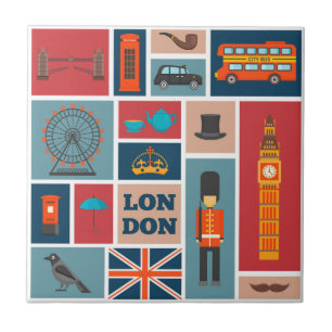 London Themed  Fliese