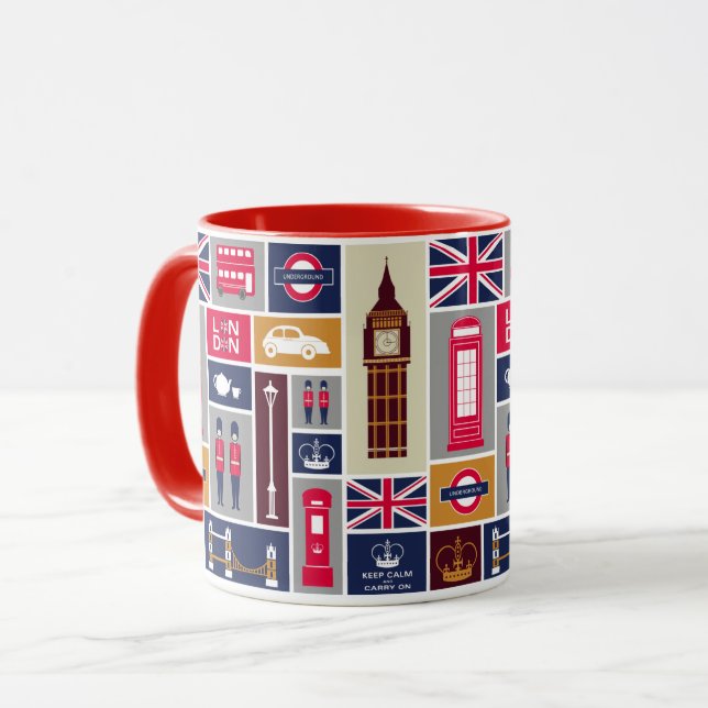 London Themed Tasse (Vorderseite Links)
