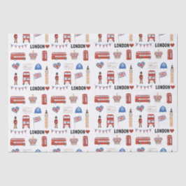 London Themed Tissue Paper | London Themed Gift Seidenpapier