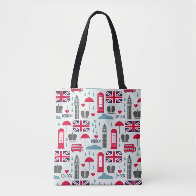 London Themed Tote Bag (Vorderseite)