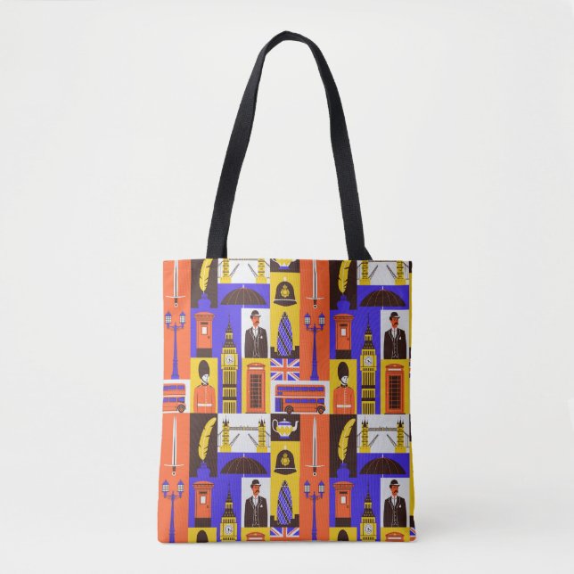 London Themed Tote Bag (Vorderseite)