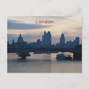 London - Themse Feiertagspostkarte