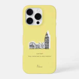 London Tone Sketch iPhone Case 16 Pro Hülle