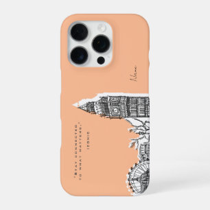 London Tone Sketch iPhone Case 16 Pro Hülle