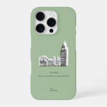 London Tone Sketch iPhone Case