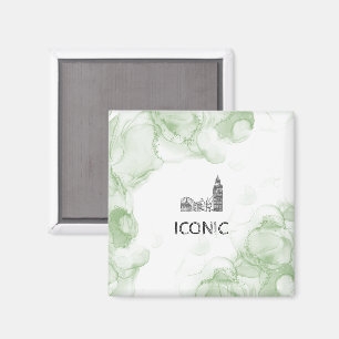 London Tone Watercolor Magnet