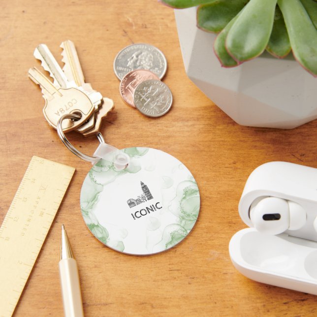 London Tone Watercolor Schlüsselanhänger (Schreibtisch)