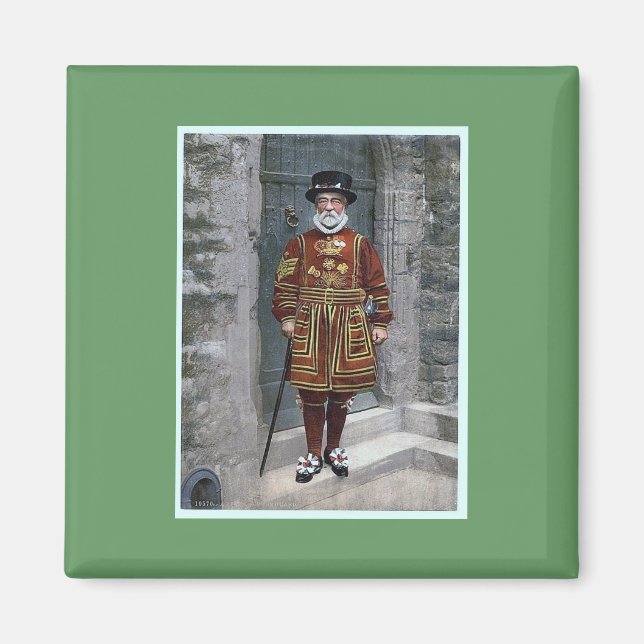 London Tower Beefeater Magnet (Vorne)