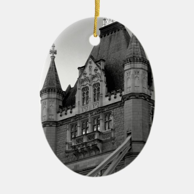 London Tower Bridge Close-up Keramik Ornament (Vorne)