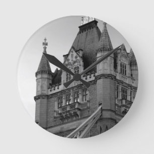 London Tower Bridge Close-up Runde Wanduhr