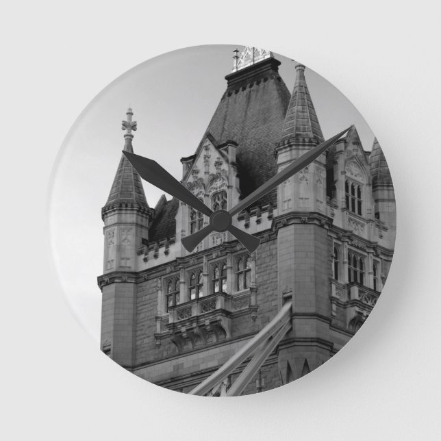 London Tower Bridge Close-up Runde Wanduhr (Vorderseite)