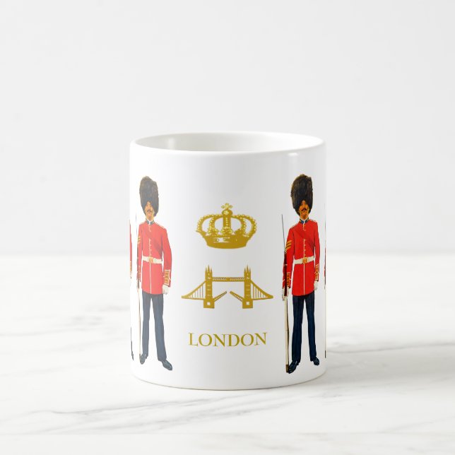 London Tower Bridge, Crown & Royal British Warders Kaffeetasse (Mittel)