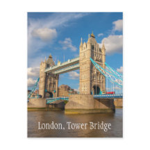 London, Tower Bridge, Fotografie Postkarte