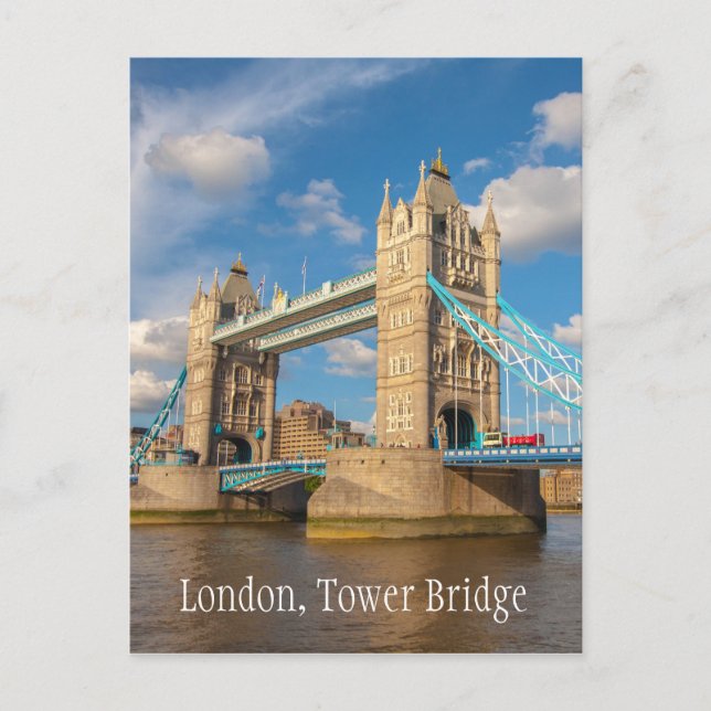 London, Tower Bridge, Fotografie Postkarte (Vorderseite)