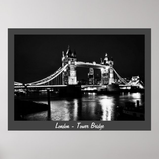 London - Tower Bridge, Night No.2 (Poster) Poster (Vorne)