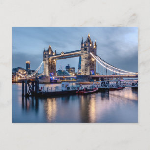 LONDON TOWER BRIDGE POSTKARTE