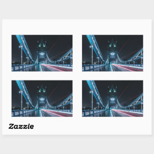London Tower Bridge Rechteckiger Aufkleber