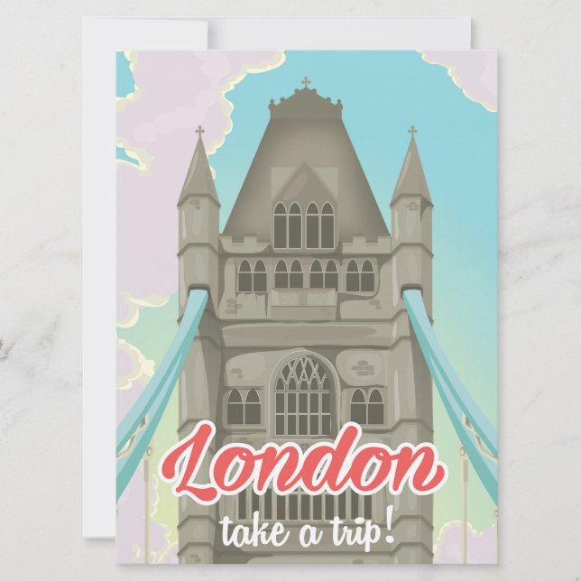 London Tower Bridge Travel Poster (Vorderseite)