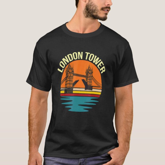 London Tower Bridge über der Themse England Great T-Shirt (Vorderseite)