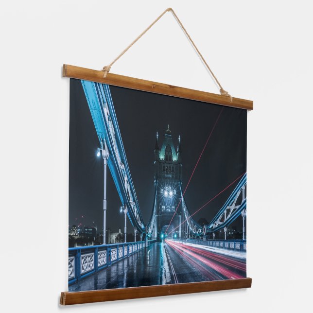 London Tower Bridge Wandteppich Mit Holzrahmen (Gewinkelt)