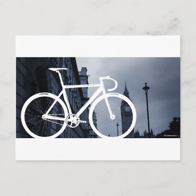 London Track Bicycle Postkarte (Vorderseite)
